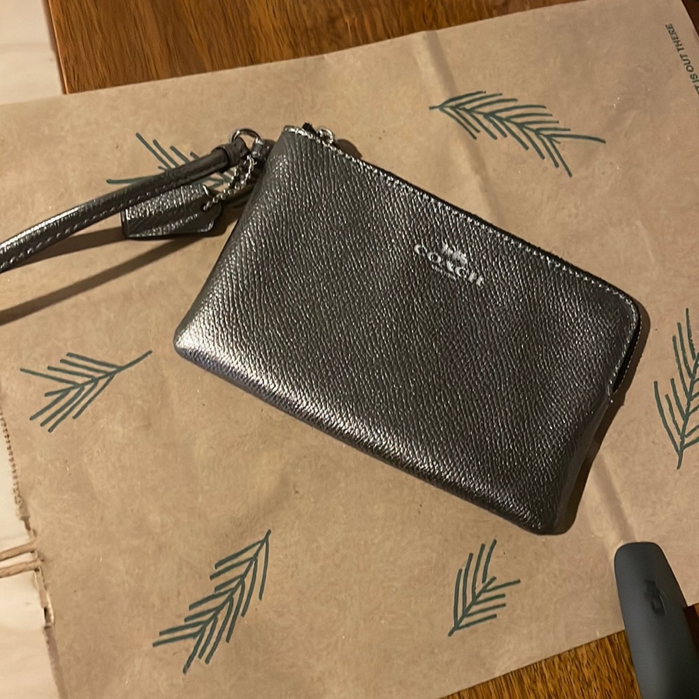 Coach wristlet wallet card holder